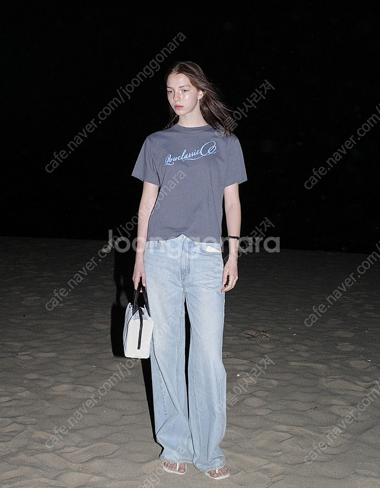 로우클래식 logo t-shirt(chorcoal)--1