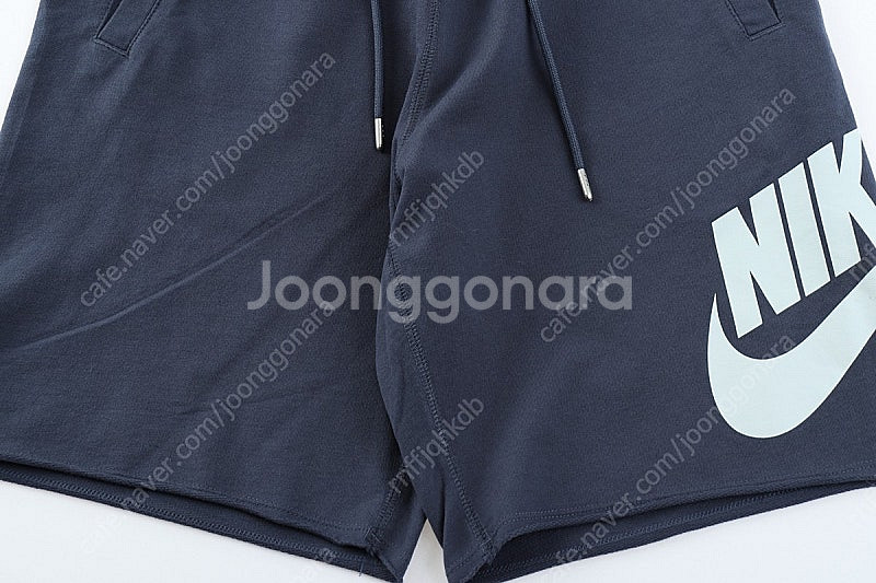 (M) 나이키 트레이닝복 반바지 운동 네이비 테크팩--3