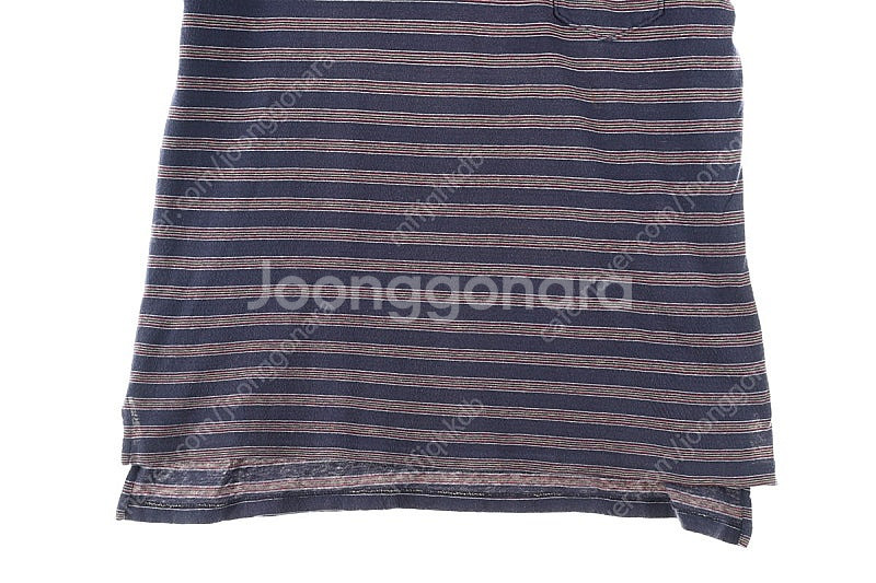 (M) 폴로 랄프로렌 반팔 카라 티셔츠 스트라이프 포켓--3