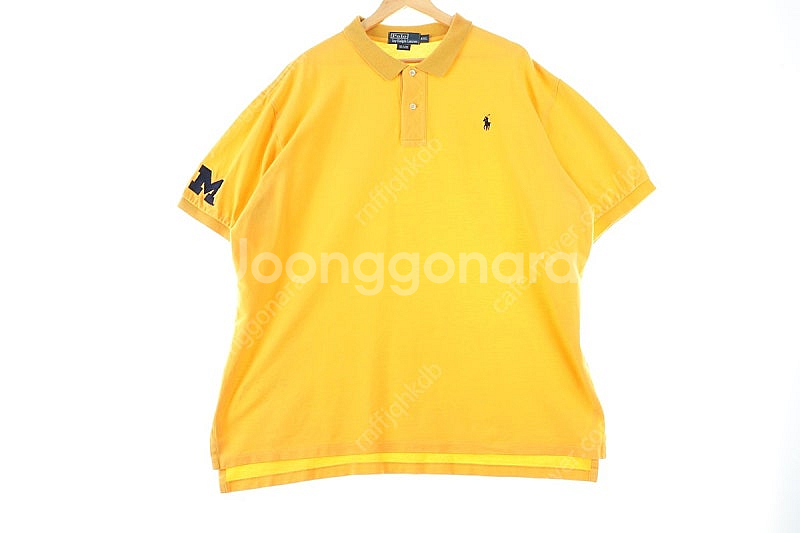 (2XL) 폴로 랄프로렌 반팔 카라 티셔츠 부분이염 빅...--1