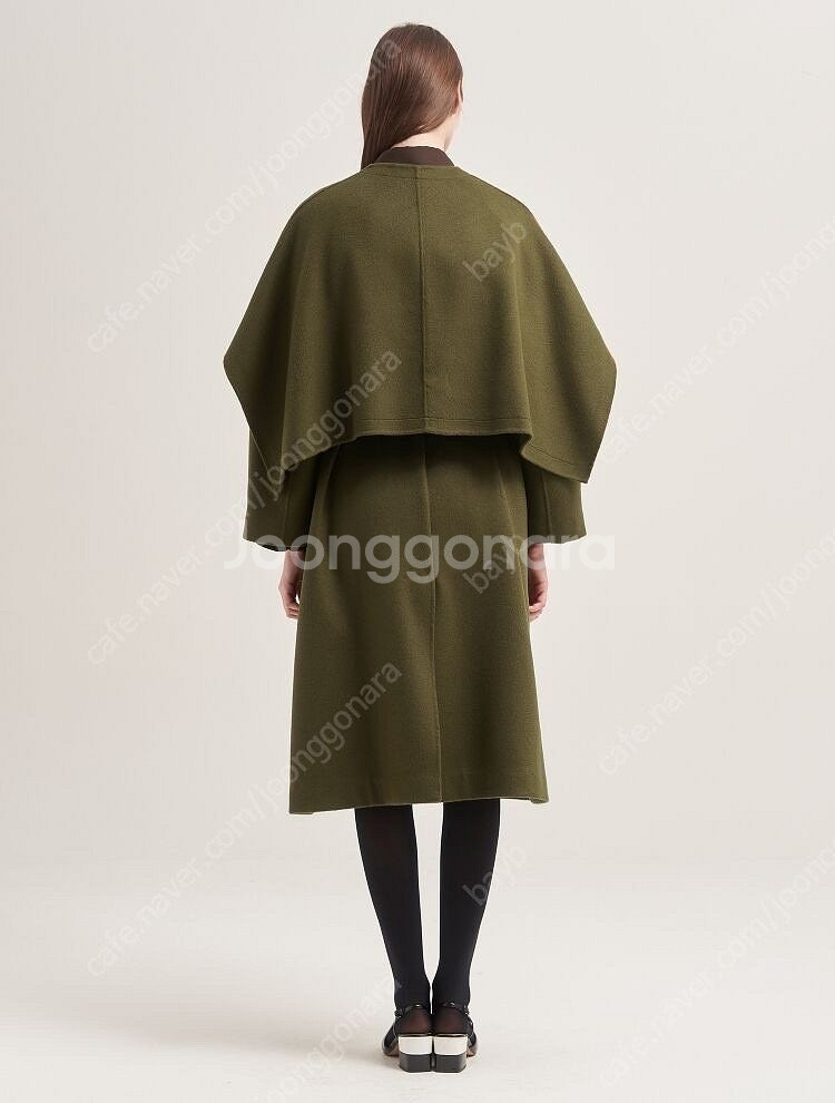 빈폴레이디스 울 캐시미어 케이프 핸드메이드 코트--3