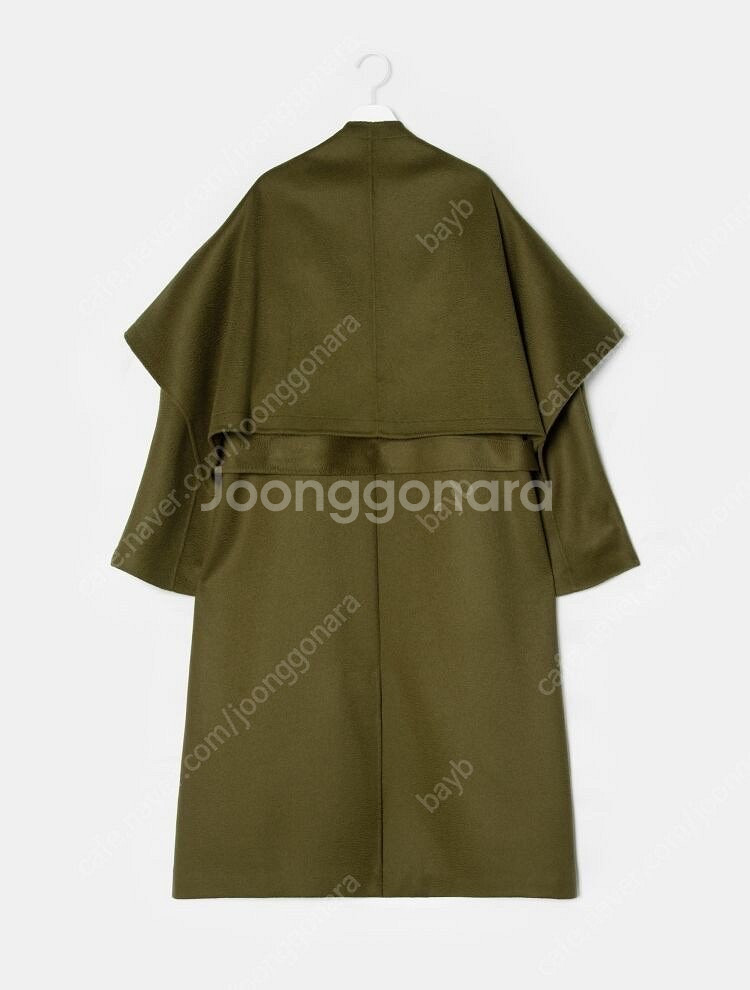 빈폴레이디스 울 캐시미어 케이프 핸드메이드 코트--9