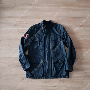 데님앤서플라이 denim&supply. black coated field jacket. 블랙코티드 필드 야상자켓. S 95 - 슬림100사이즈.