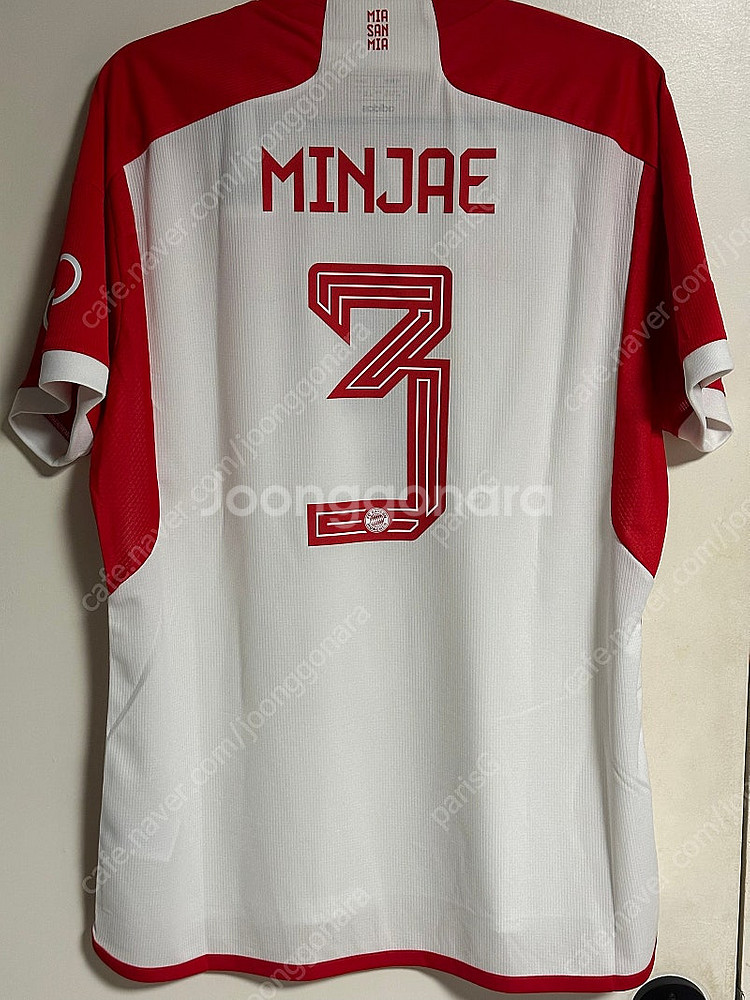 23-24 바이에른 뮌헨 김민재 유니폼 챔스버전--1