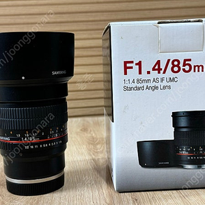 삼양 85mm f1.4 (85.4) 소니 fe e마운트 풀프레임 수동 MF 렌즈