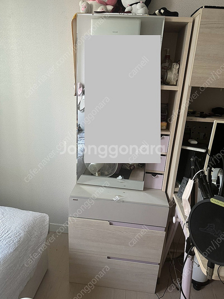 일룸 로이책상 거울수납장세트--2