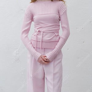 르917 le17septembre RIBBED STRETCH KNIT Pink