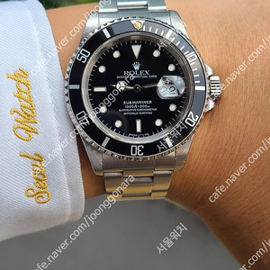 [정품] 롤렉스 서브마리너 블랙 데이트 트리튬 빈티지 (Rolex Submariner Black Date Tritirum Lume)