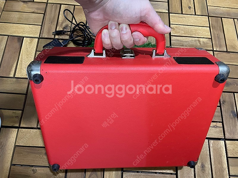 LP플레이어 소품 인테리어 디스코lp 판 증정 유에스비 음원추출 가능 스피커, 보조베터리사용으로 야외에서 스피커 사...--9