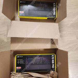 (미개봉새상품,영어판)커세어 K70 RGB PRO 게이밍 기계식 키보드 저소음적축 (rgp0125) 팝니다