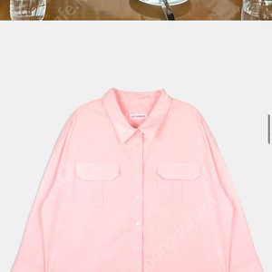 헤더먼트 two pocket painter shirts - pink