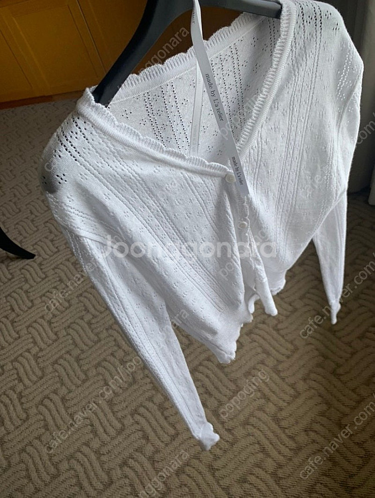 라플리에 아일렛 가디건세트--3