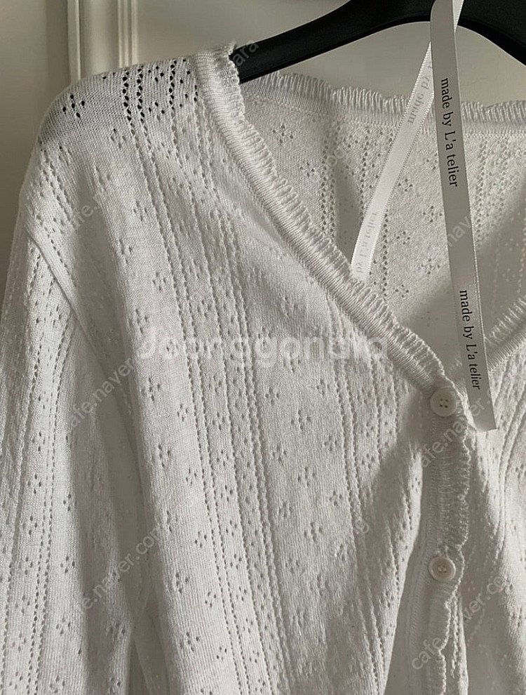 라플리에 아일렛 가디건세트--4