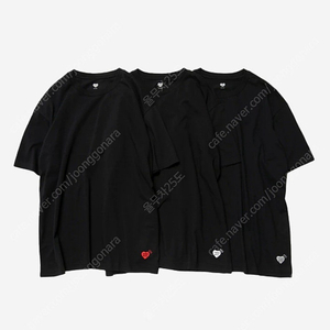 휴먼메이드 3팩 블랙 XL (3pack black)