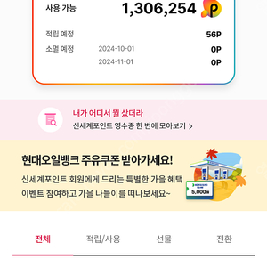 신세계 포인트 130만점