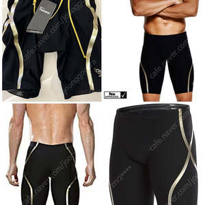 (가격내림) 선수용 스피도 수영복 Speedo LZR Racer X High Waisted Jammers - Black / Gold (Size - 22)