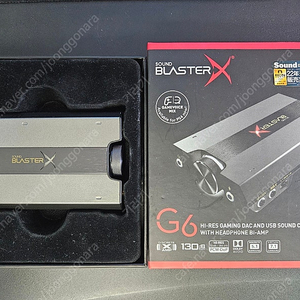 사운드 블라스터 G6 판매합니다. soundblaster g6