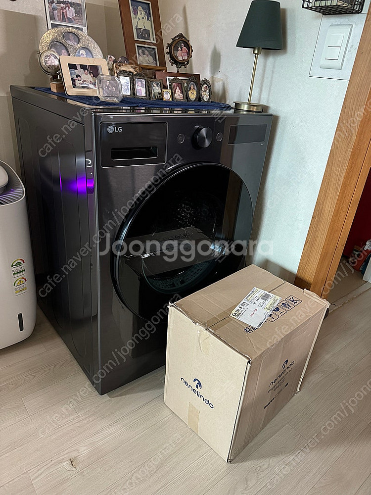 LG트롬 건조기 RG19KN 블랙 팝니다--0