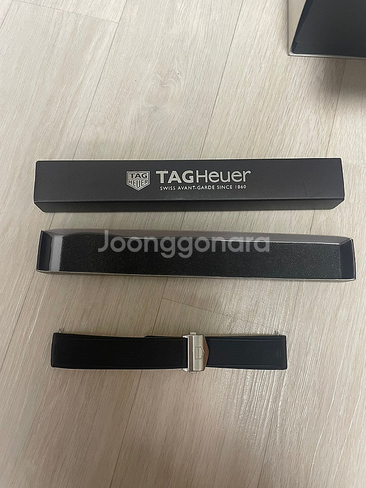 정품 태그호이어 아쿠아레이서 43mm용 러버밴드 + 디...--2