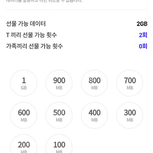 SKT 데이터 1기가,2기가 가능 -1기가당 900원