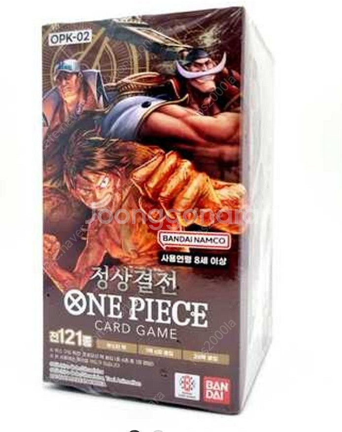 원피스 카드2탄 정상결전 한글판 미개봉새상품 카톤--0