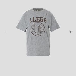 RECTO LLEGE LOGO T-SHIRT (GREY) 렉토 로고티 그레이 여성