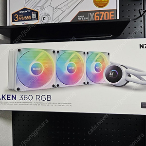 NZXT KRAKEN 크라켄 360 RGB 화이트 (팬없음)