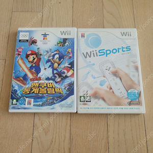 닌텐도 wii 마리오 소닉 밴쿠버 동계올림픽+wii 스포츠 2개 일괄