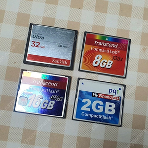 CF 메모리카드 32Gb, 16Gb, 8Gb, 2Gb