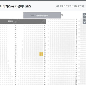 9월 7일 챔피언스필드 기아 vs 키움 1루 응지석 우측통로