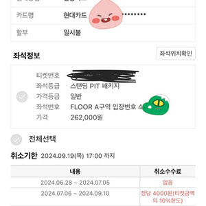 올리비아 로드리고 FLOOR 패키지 스탠딩 원가 양도! 400번대 (금요일 공연)