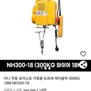 미니전동윈치 (NH300-18)팝니다.