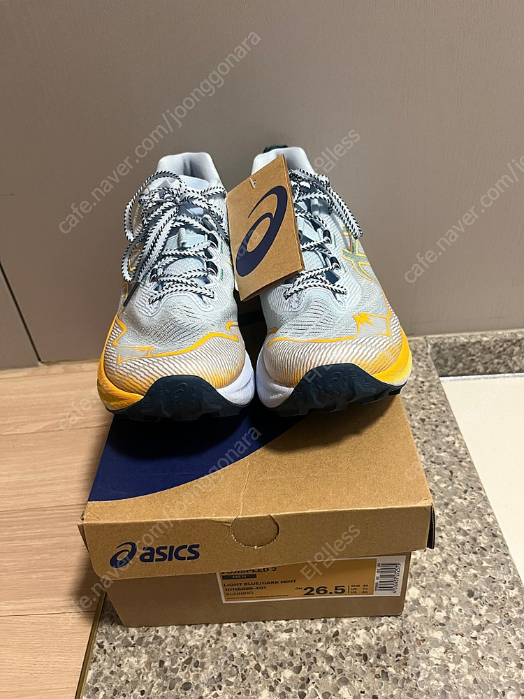 아식스 후지스피드2 트런화 판매 합니다--1