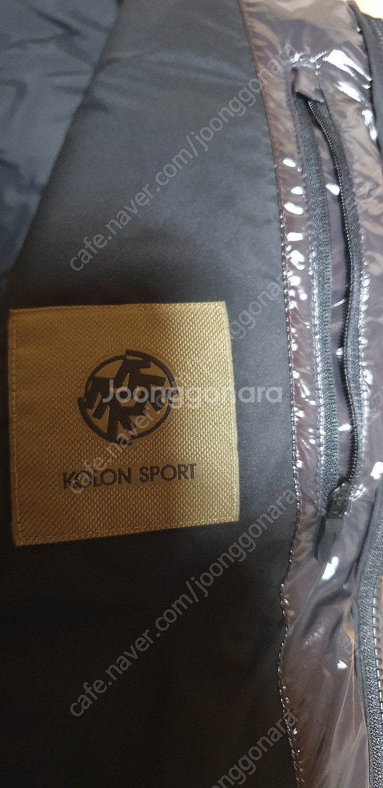 코오롱 거위패딩(유광) 100팝니다 실측기재--3