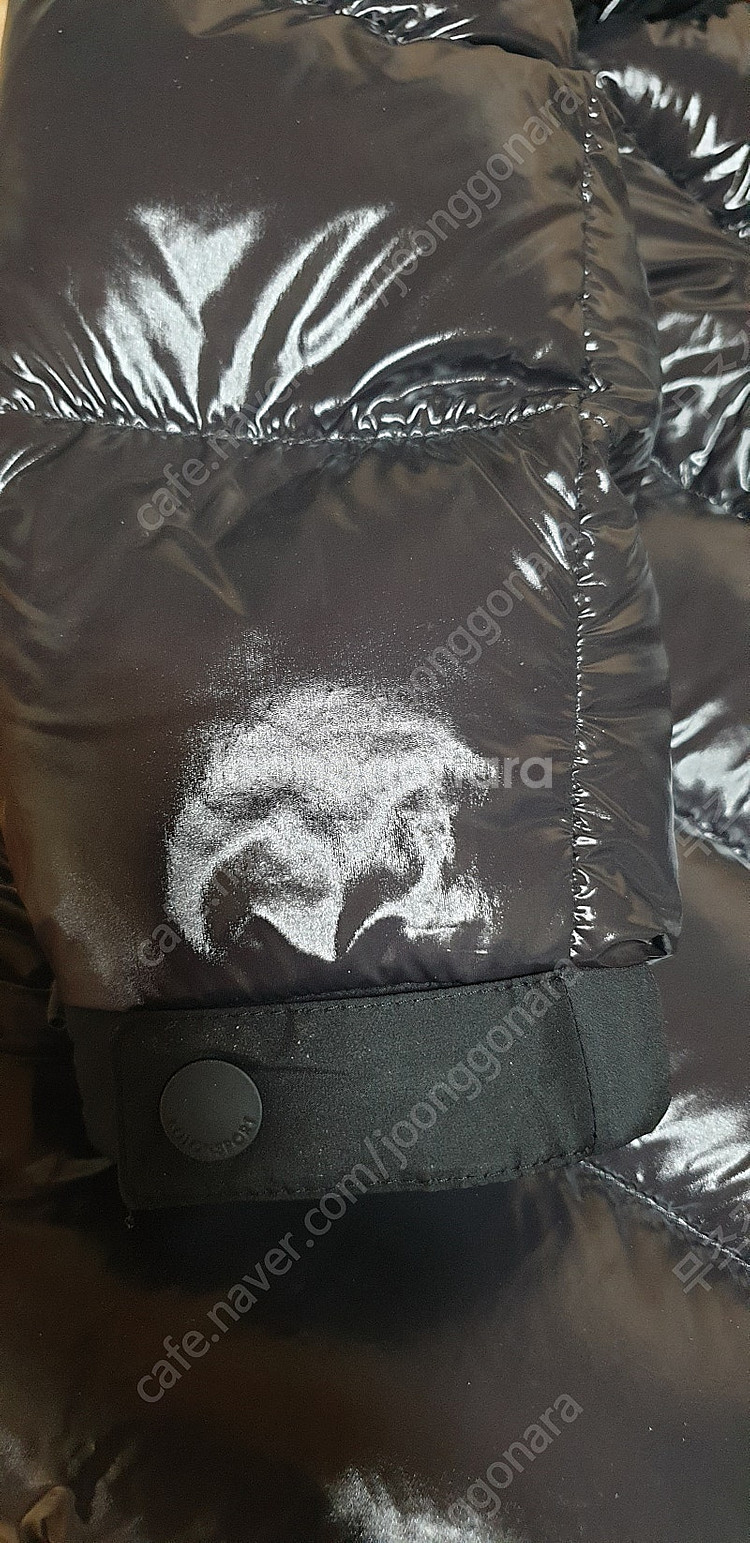 코오롱 거위패딩(유광) 100팝니다 실측기재--5