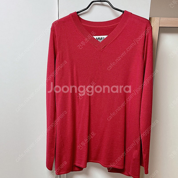 마르지엘라 니트 MM6 레드색상 55사이즈 S--3