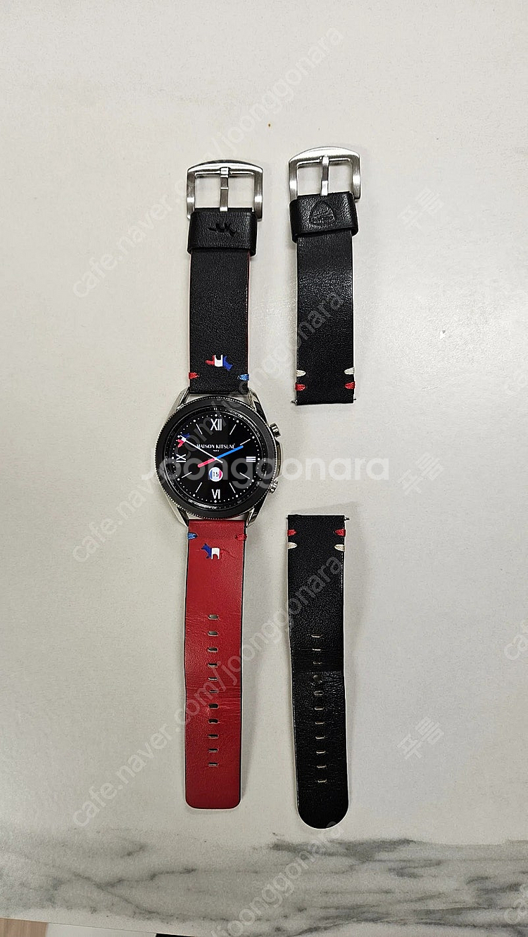 갤럭시워치3 45mm 블루투스(메종키츠네 스트랩 포함 ...--0