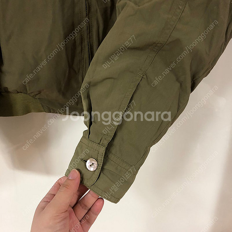 오일릴리 골프 바스락 벌룬자켓 야상 점퍼 블루종 오버핏...--9