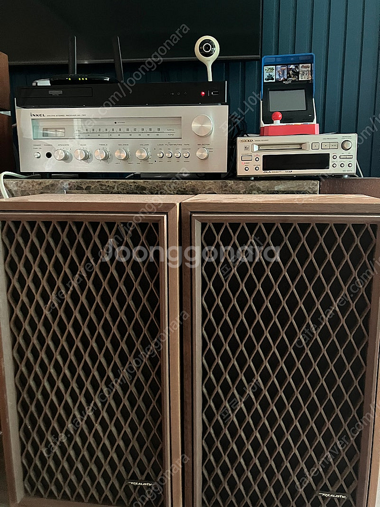 인켈튜너앰프 온쿄엠디 스피커세트--0