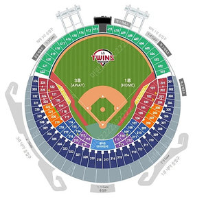 9월 11일 엘지트윈스 vs 키움히어로즈 1루 응원석 207블록