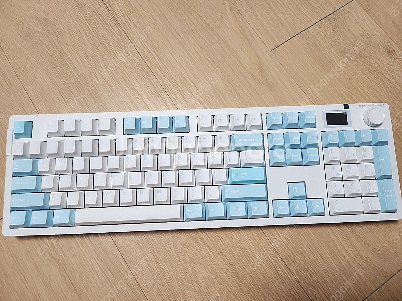 다얼유dareu a104프로pro키보드 아이스블루 스카...--0