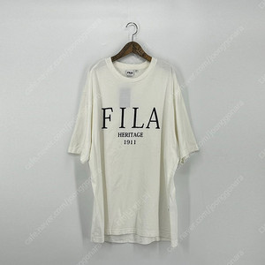 휠라 프린팅 반팔 티셔츠 (2XL size / IVORY)