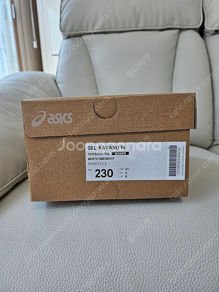 아식스 젤 카야노 14 화이트 미드나잇 230 새상품 ...--1