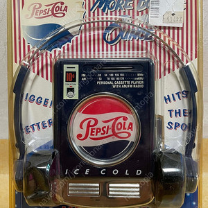 펩시 콜라 라디오 & 카세트 테이프 플레이어 빈티지 레트로 아이템 pepsi cola radio & cassette player 헤드폰