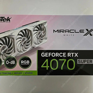 이엠텍 지포스 RTX 4070 SUPER MIRACLE X3 WHITE