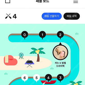 카누 패들 4개 판매합니다