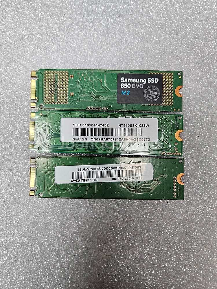 삼성 M.2 SSD 128기가 2개 120기가 1개 입...--2