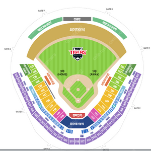 9월 7일 챔필(챔피언스필드) 기아vs키움 4연석 교환희망 (제가 1루 응원석)