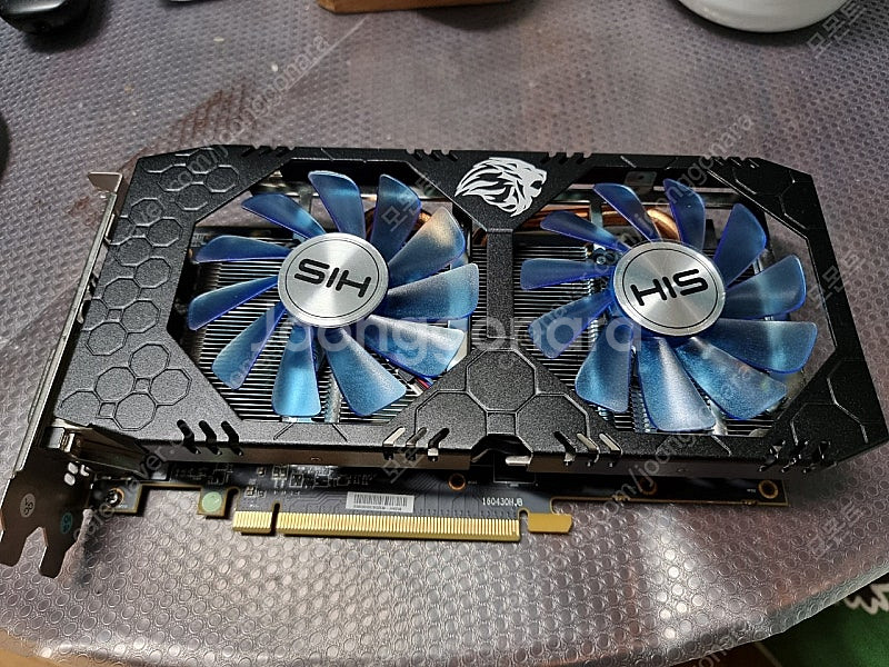 HIS RX570 4G 판매(청소 완료, 상태 좋음)--0