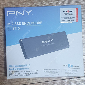 pny elite-x ssd 외장케이스 팝니다